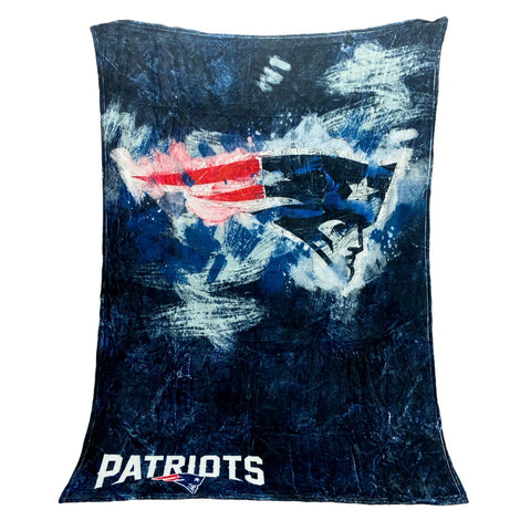 NFL New England Patriots Touch Micro Raschel Throw Blanket 66"x90" by Northwest