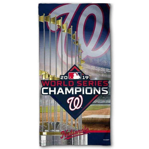 MLB Washington Nationals 2019 World Series Champs Beach Towel 30"x60" WinCraft