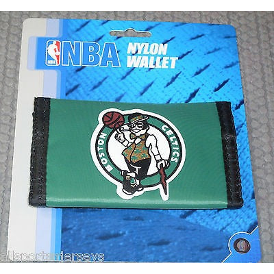 NBA Boston Celtics Tri-fold Nylon Wallet with Printed Logo