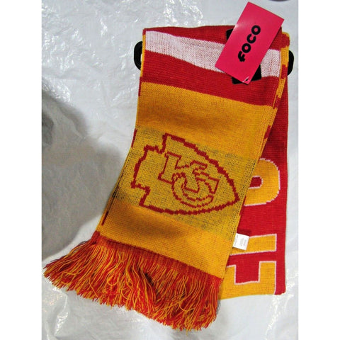 NFL Kansas City Chiefs Reversible Thematic Scarf 64" by 7" by FOCO