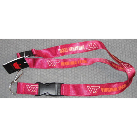 NCAA Virginia Tech Logo on Red Lanyard 23" Long 1" Wide by Aminco