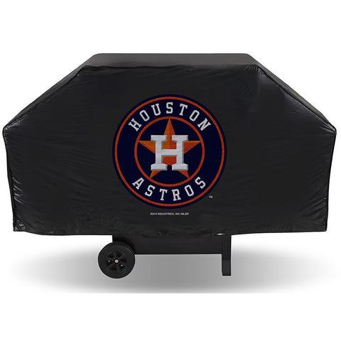 MLB Houston Astros 68 Inch Black Vinyl Economy Gas / Charcoal Grill Cover
