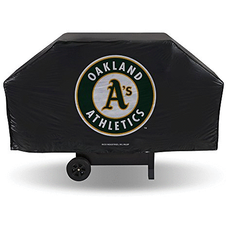MLB Oakland Athletics 68 Inch Vinyl Economy Gas / Charcoal Grill Cover