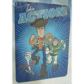 Toy Story "Takin' Action!" Forky Woody Buzz Plush Raschel Blanket 60"X80"