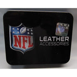 NFL Carolina Panthers Embossed TriFold Leather Wallet With Gift Box