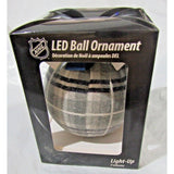 NHL Toronto Maple Leafs LED Ball Ornament Glitter Plaid by Team Sports America