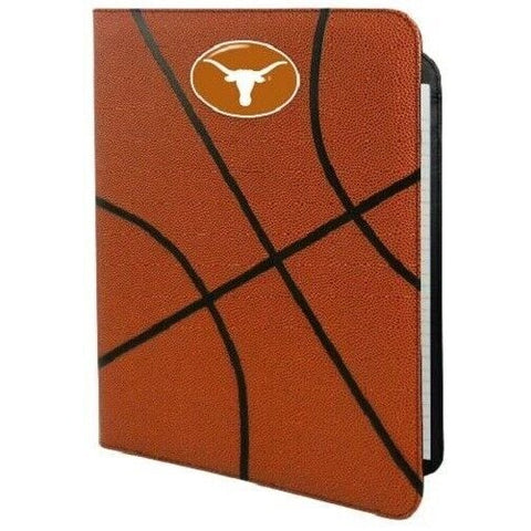 NCAA Texas Longhorns Basketball Portfolio Notebook Basketball Grain 9.5" by 13"