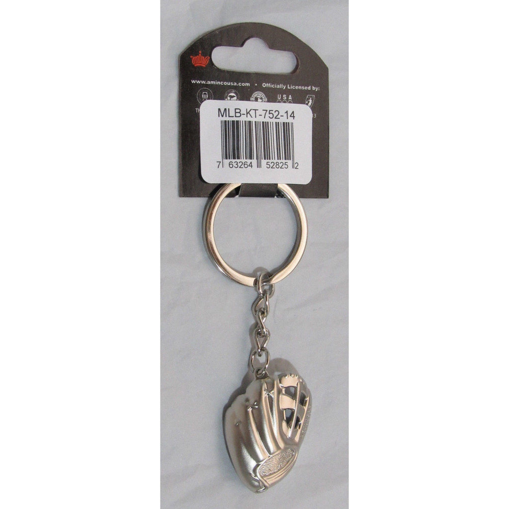MLB Chrome Glove With "C" Logo in Palm Key Chain Cleveland Indians AMINCO