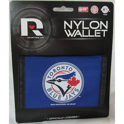 MLB Toronto Blue Jays Tri-fold Nylon Wallet with Printed Logo