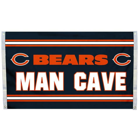 NFL 3' x 5' Team MAN CAVE Flag Chicago Bears