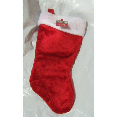 Christmas Stocking Plush Red 18" tall by Merry Brite