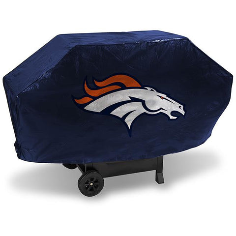 NFL Denver Broncos 68 Inch Deluxe Blue Vinyl Padded Grill Cover by Rico Industries