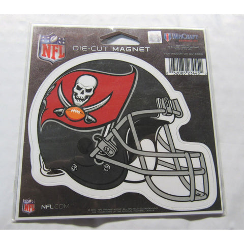 NFL Tampa Bay Buccaneers Black Helmet 4 inch Auto Magnet by WinCraft