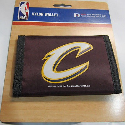 NBA Cleveland Cavaliers Tri-fold Nylon Wallet with Printed Alternate 'C' Logo