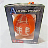 NCAA Tennessee Volunteers LED Ball Ornament Glitter Plaid by Team Sports America