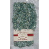 Lite Green Crystal Ice Garland 6 Ply 2.5" wide 12 feet Long