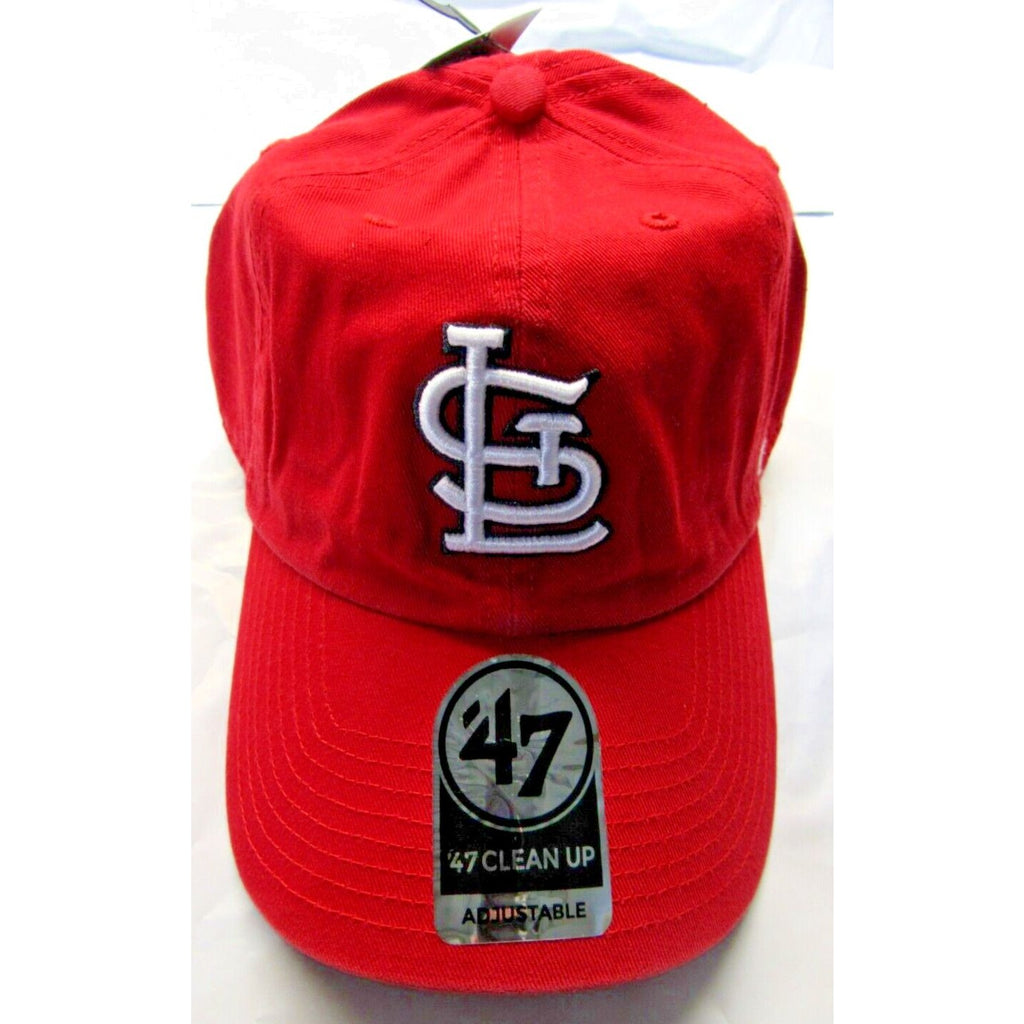 NWT MLB 47 Brand Clean Up Baseball Hat-St Louis Cardinals Home Hat Red