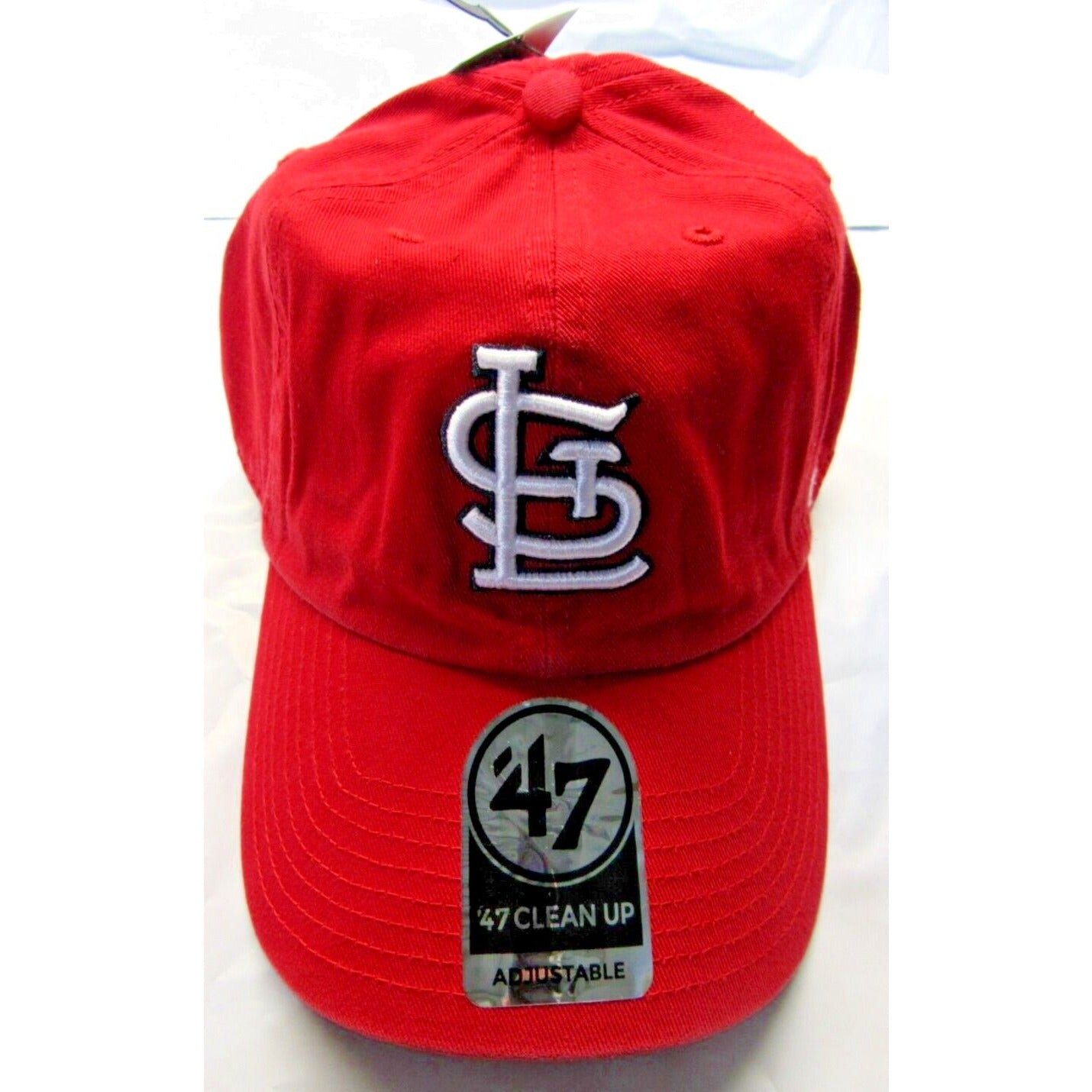 NWT MLB 47 Brand Clean Up Baseball Hat-St Louis Cardinals Home Hat Red