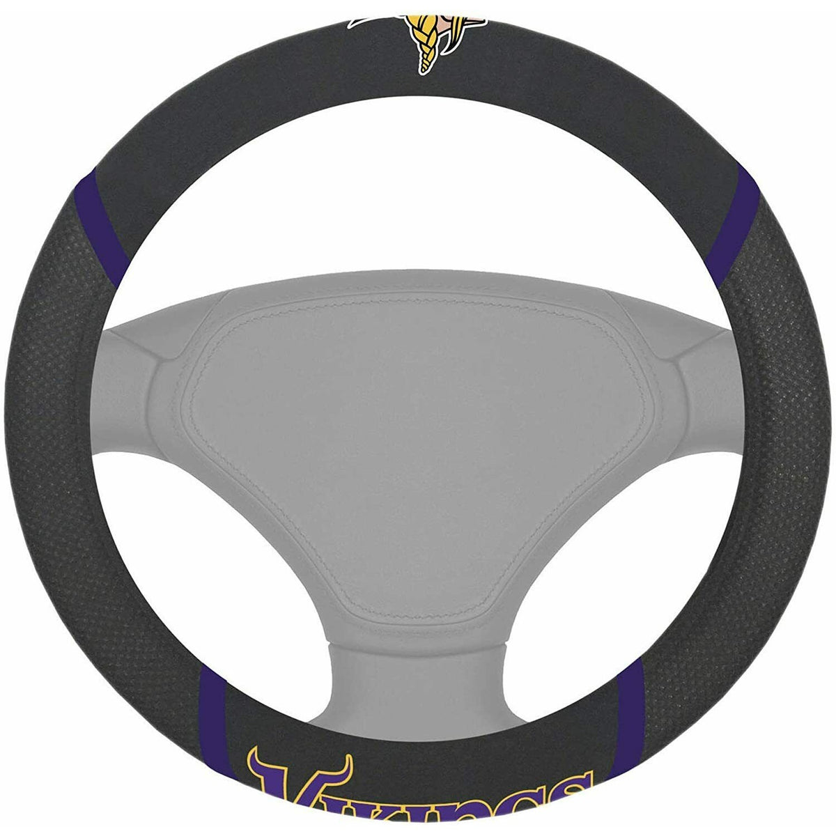 NFL Minnesota Vikings Embroidered Mesh Steering Wheel Cover by FanMats