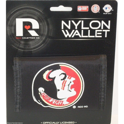 NCAA Florida State Seminoles Tri-fold Nylon Wallet with Printed Logo
