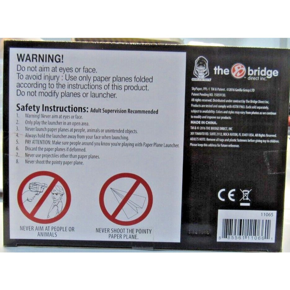 SkyPaper Paper Plane Launcher Model PPL-1 by The Bridge Direct