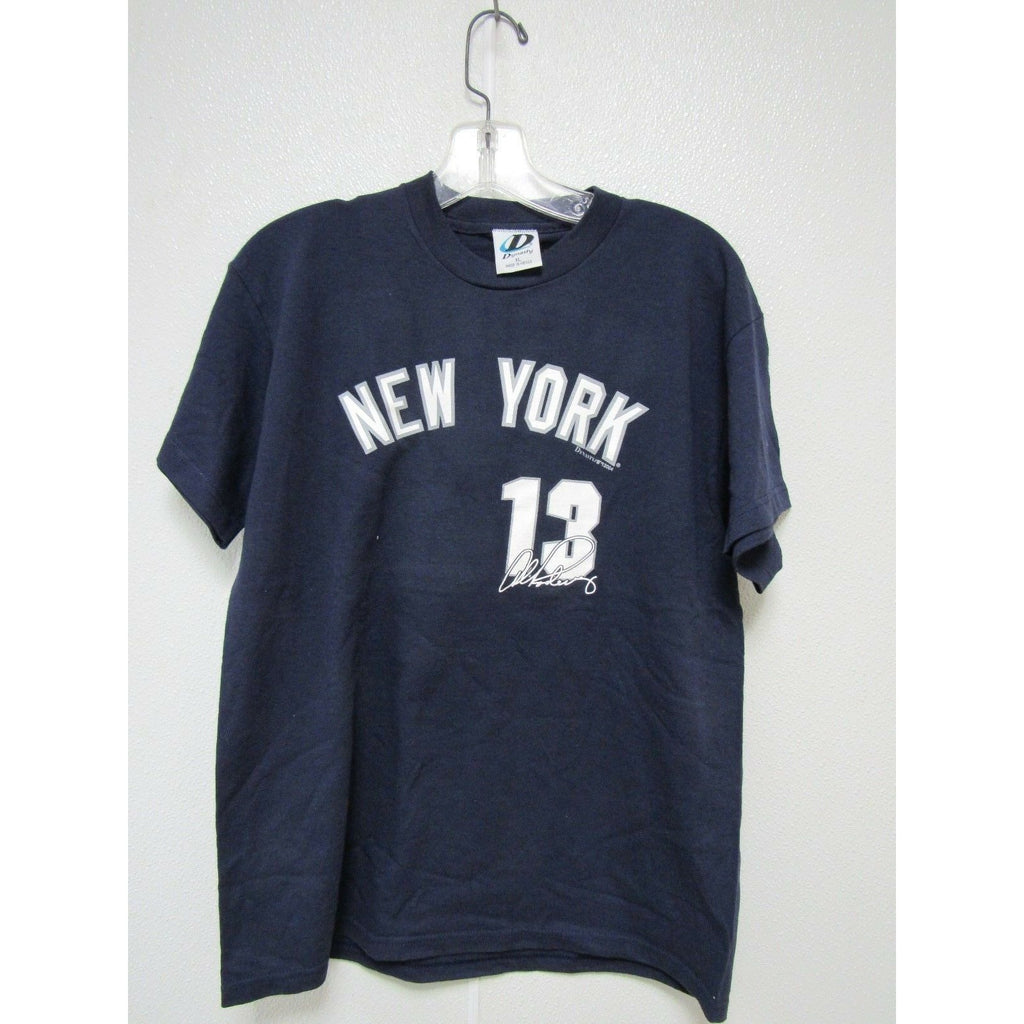 MLB New York Yankees Alex Rodriguez Dynasty 2004 Blue Youth T-Shirt Size Medium