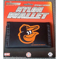 MLB Baltimore Orioles Tri-fold Nylon Wallet with Printed Logo