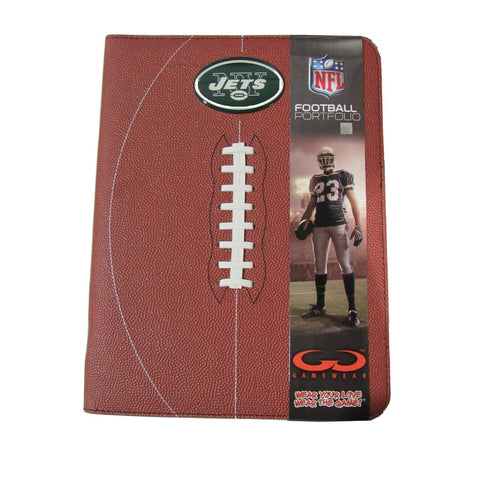 NFL New York Jets Football Portfolio Notebook Football Grain 9.5" by  13"