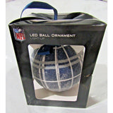 NFL Dallas Cowboys LED Ball Ornament Glitter Plaid Team Sports America