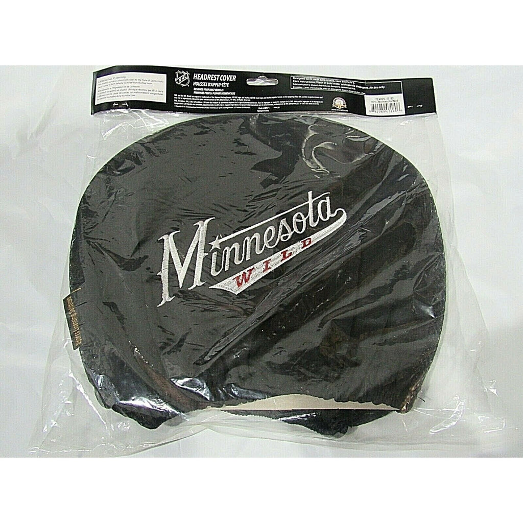 NHL Minnesota Wild Embroidered Logo Headrest Covers Set of 2 by Fanmats
