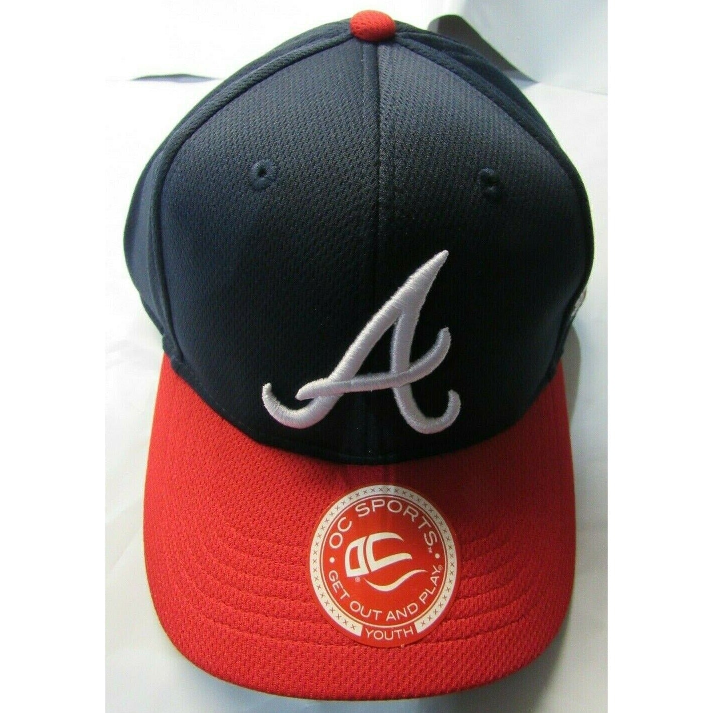 MLB Youth Atlanta Braves Raised Replica Mesh Baseball Cap Hat 350