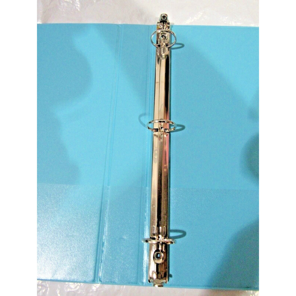 2 Avery White w/ Dots Durable View Binders w/Clear Cover 1" Round Rings 175 Pg