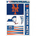 MLB New York Mets Bat Flag 11" x 17" Ultra Decals/Multi-Use Decals 5ct Sheet WinCraft