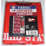 NCAA 72 X 72 Inch Fabric Shower Curtain Ohio State