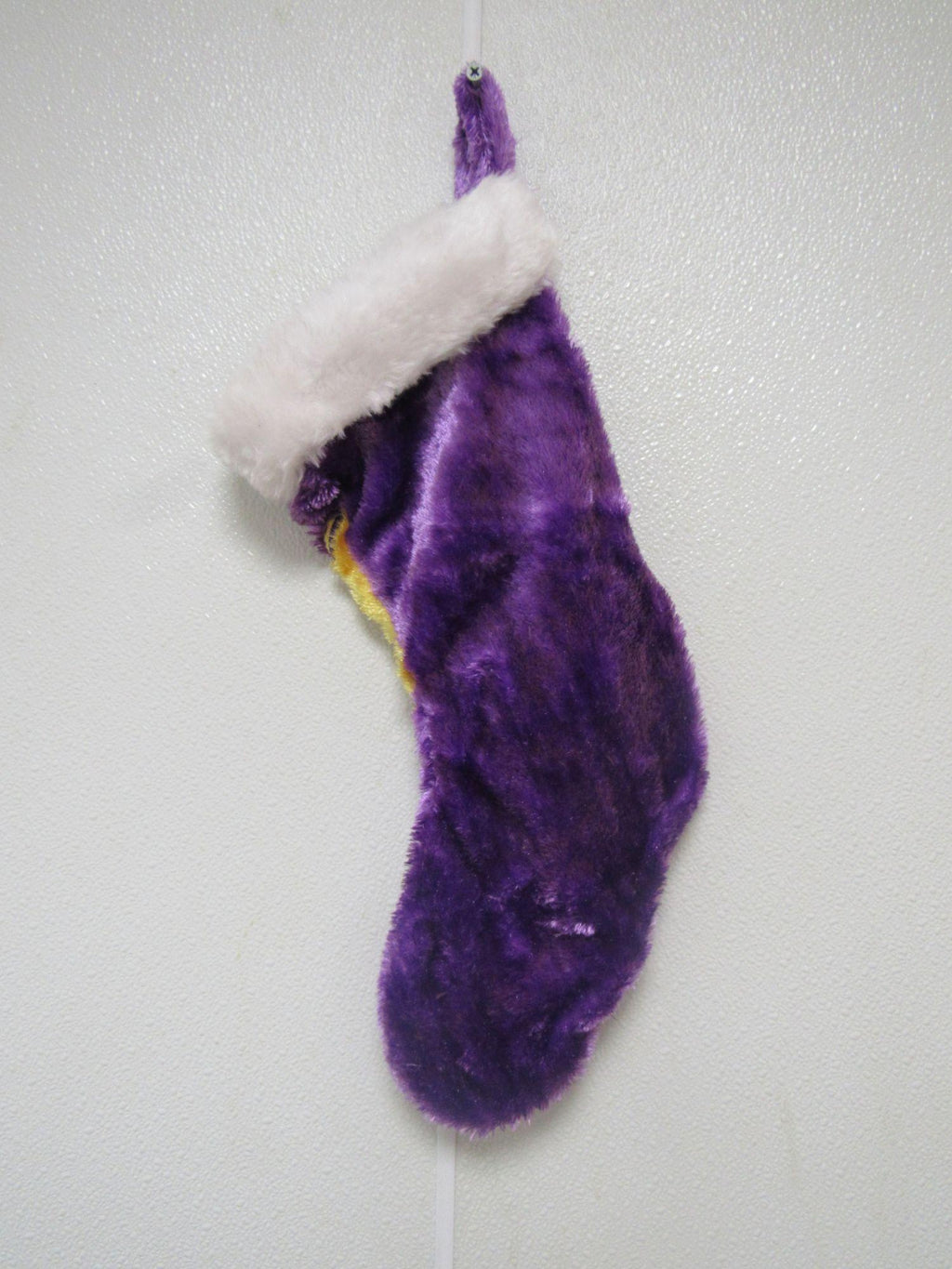 NBA Los Angeles Lakers Embroidered 18" Fuzzy Christmas Stocking