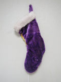NBA Los Angeles Lakers Embroidered 18" Fuzzy Christmas Stocking