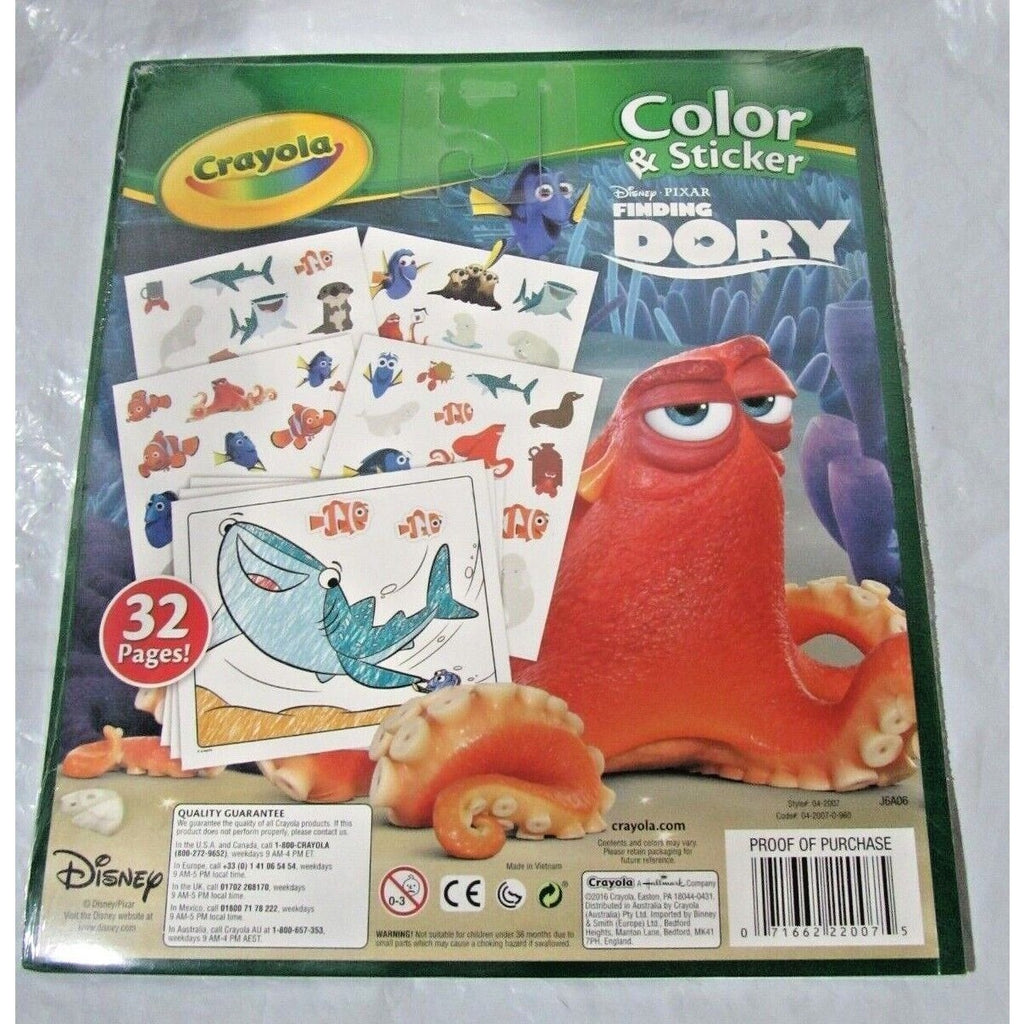 Crayola Dory 32 pages for Coloring and 4 pages of Stickers Moose Enterprise
