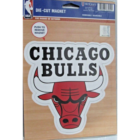 NBA Chicago Bulls 5 3/4"T by 5 3/4"W Auto Die-Cut Magnet by WinCraft