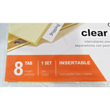 Office Depot 3-Ring Dividers all Clear Tabs 8 1/2" x 11" 12 Total Sheets