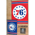 NFL 2 different Philadelphia 76ers Logos on 2-Sided 12.5" x 18" Garden Flag