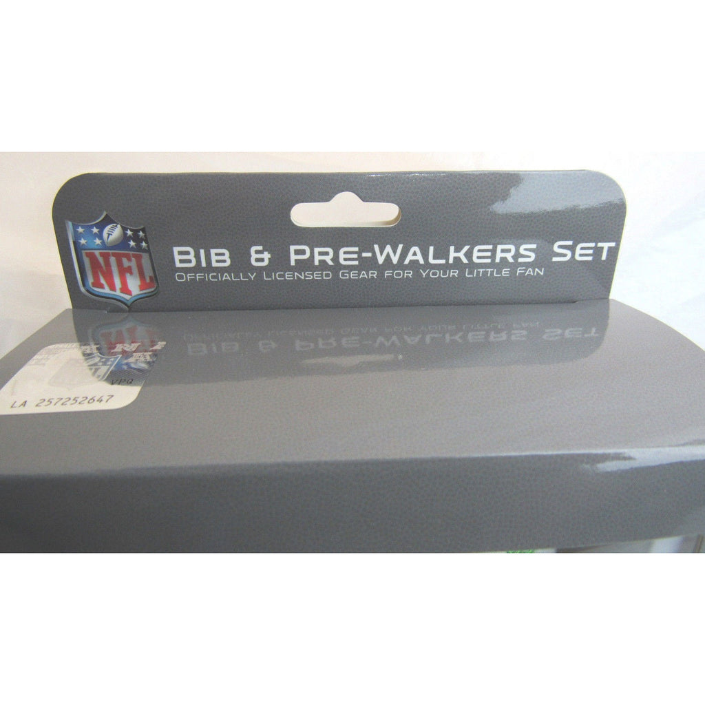NFL BABY FANATIC BIB & PRE-WALKERS SNEAKERS GREEN DENVER BRONCOS