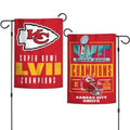 NFL Kansas City Chiefs 2023 Super Bowl LVII Champions Garden Flag 2 sided 13x18