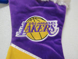 NBA Los Angeles Lakers Embroidered on Purple Christmas Stocking w/Gold Heal Toe