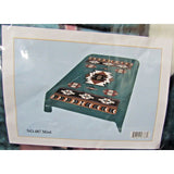 EL TORO "Mint" No. 487 Native American Design Plush Blanket Queen