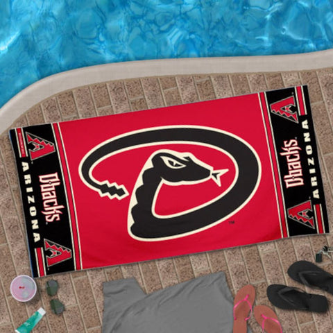 MLB Arizona Diamondbacks Horizontal Logo on Beach Towel 30"x60" WinCraft