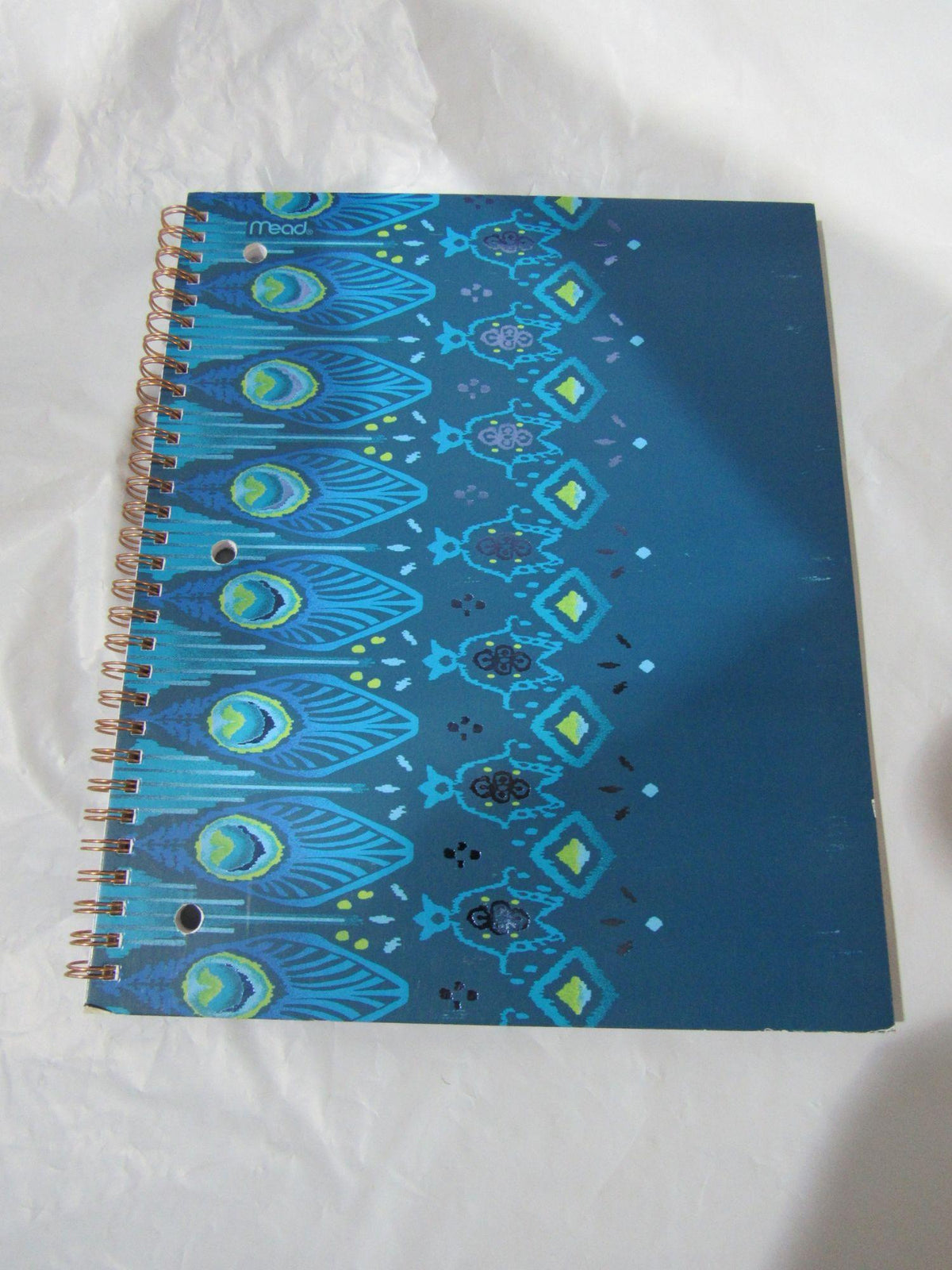 Mead Blue PRETTY Please Notebook 80 pages Collage Rule 10.5″ by 8″ w/Neat Sheet