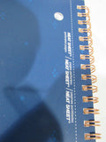 Mead Blue PRETTY Please Notebook 80 pages Collage Rule 10.5″ by 8″ w/Neat Sheet