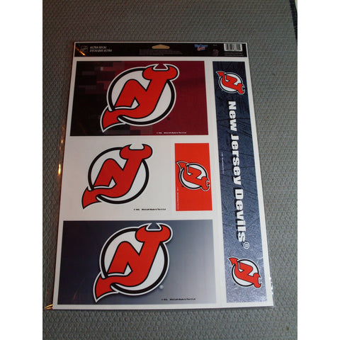 NHL New Jersey Devils Ultra Decals Set of 5 By WINCRAFT Black Side