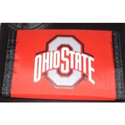 NCAA Ohio State Buckeyes Tri-fold Nylon Wallet with Printed Logo