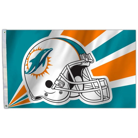 NFL 3' x 5' Team Helmet Flag Miami Dolphins by Fremont Die
